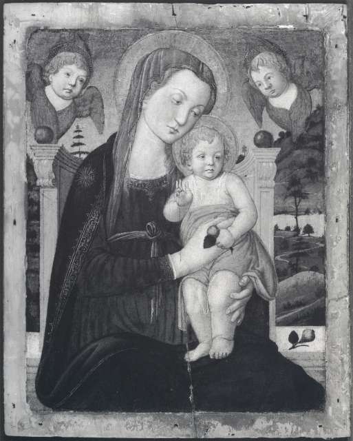 Christie's — Tucci Biagio di Antonio - bottega - sec. XVI - Madonna con Bambino in trono — insieme